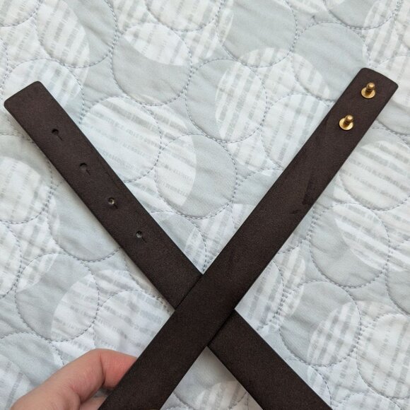 Women`s Waist Belt with Gold Metal Plate Size 14 main image 4